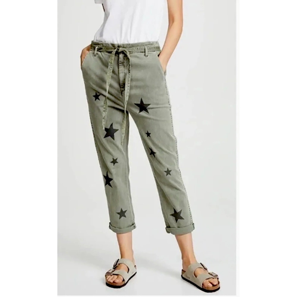Star-Patterned Gray Women's Pants - image 4